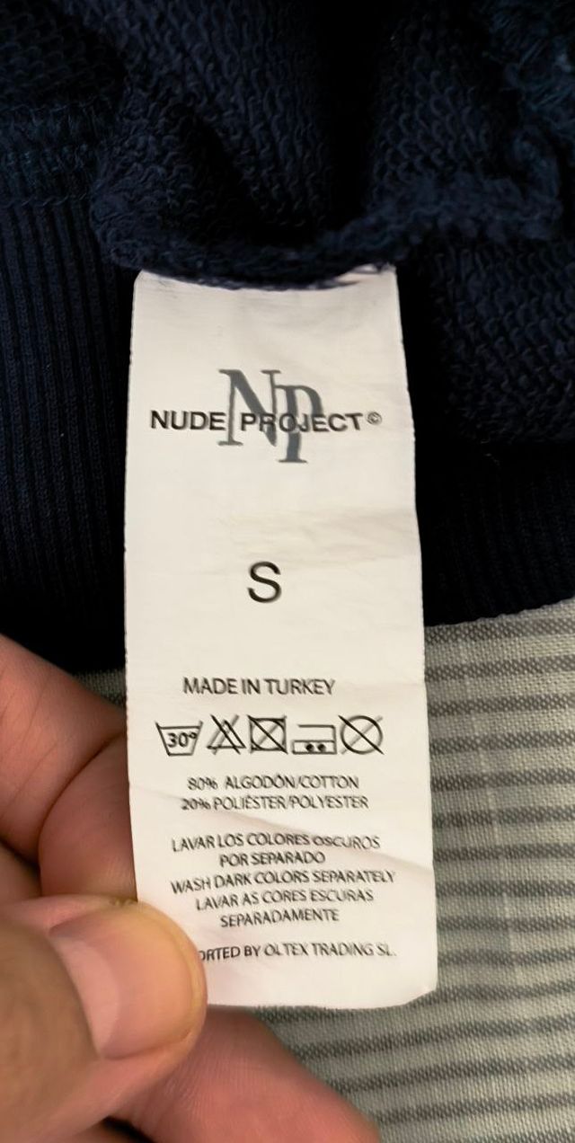 Felpa Nude Projet donna blu navy · Taglia S