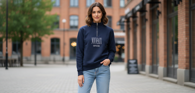 Felpa Nude Projet donna blu navy · Taglia S