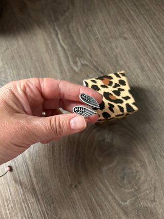 Anillo Plata Alas Ajustable