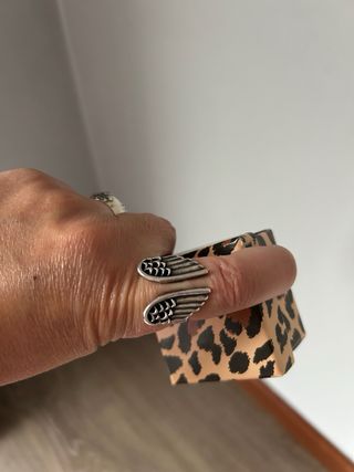 Anillo Plata Alas Ajustable