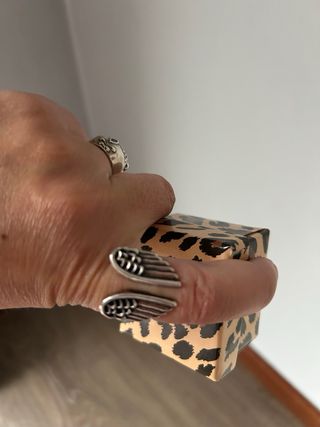 Anillo Plata Alas Ajustable