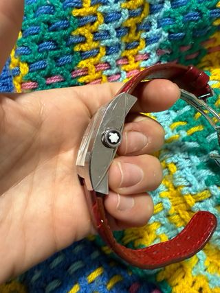 Reloj Montblanc Rectangular Correa Roja