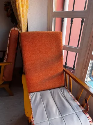 Butacas mecedoras tela