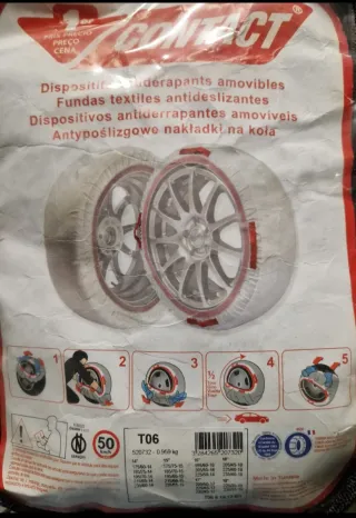 Fundas textiles antideslizantes ( cadenas coches)