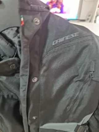 Chaqueta Moto Dainese T50 Negra Gris