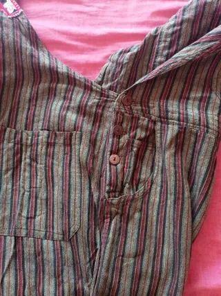 Mono largo tirantes rayas