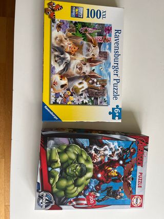 2 Puzzles Ravensburger y Educa Infantiles