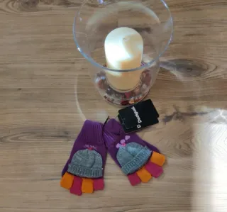 Guantes Desigual Talla Única Morado Naranja