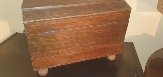 Baúl Cofre Madera Antiguo Años 40
