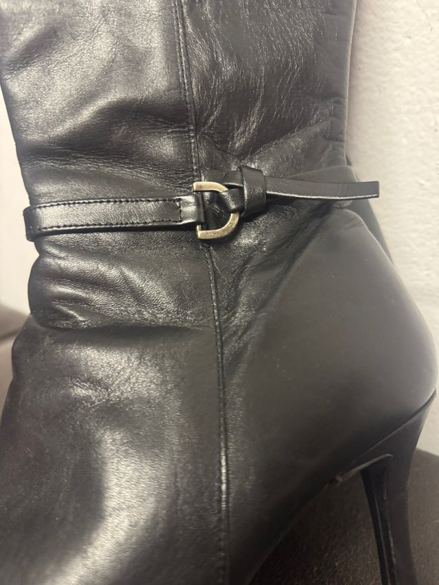 Botas de piel negras talla 39