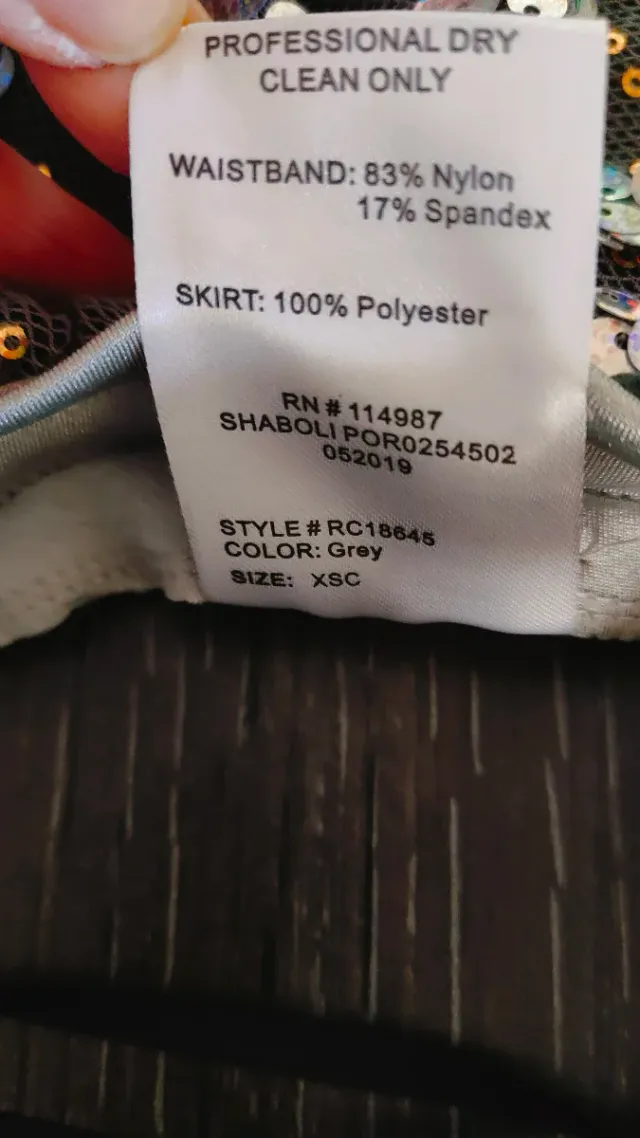 Tutú ballet talla xsc, 4-5 años