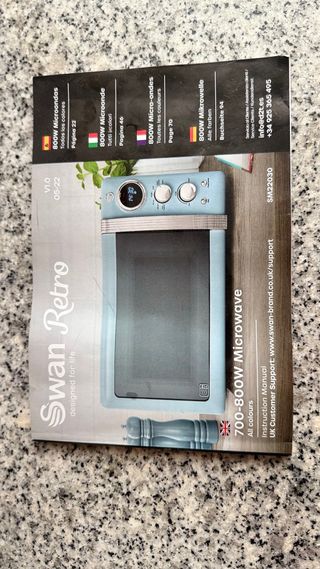 Microondas Retro Rosa Swan
