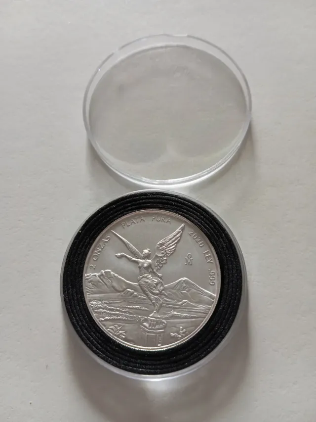 Moneda Libertad 2 Onzas Plata Pura 2020