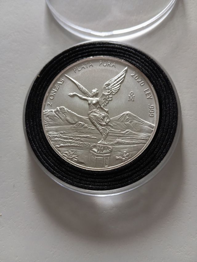 Moneda Libertad 2 Onzas Plata Pura 2020