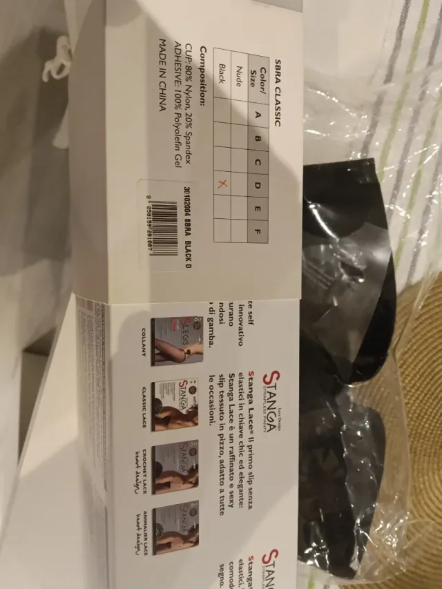 Sujetador invisible SBRANGA negro