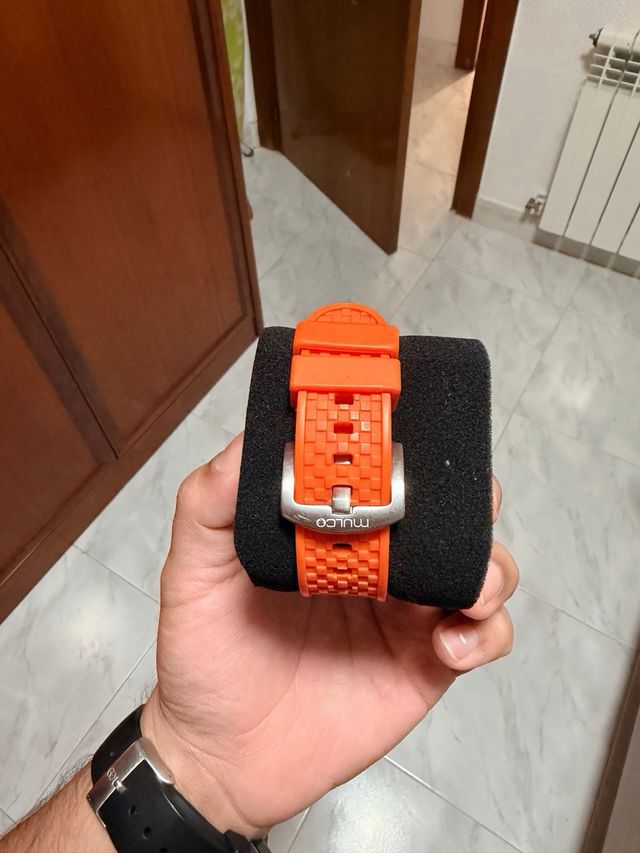 Reloj Mulco Prix Naranja y Plata