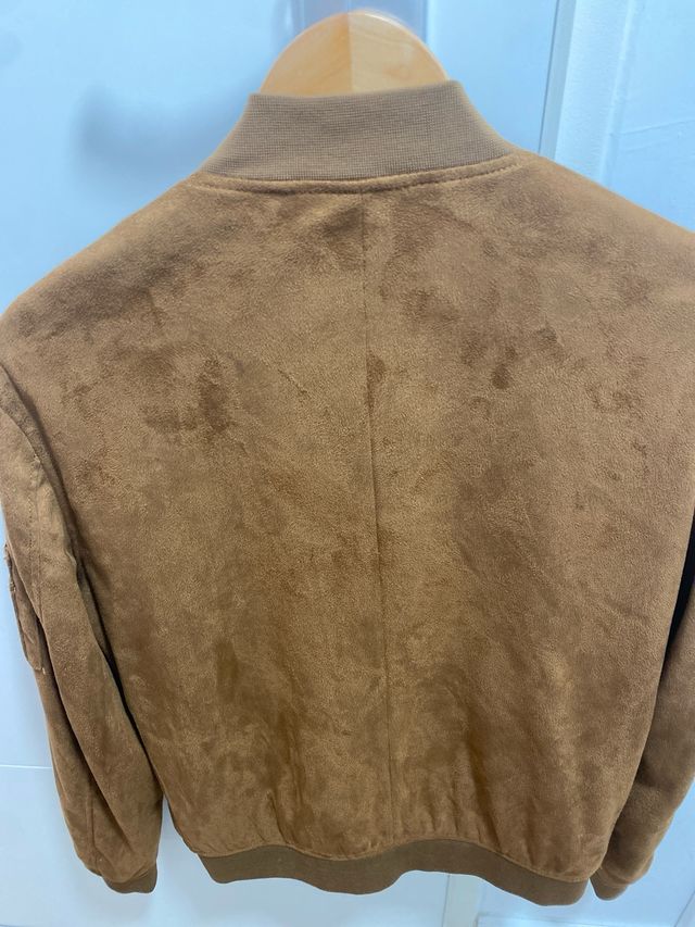 Cazadora Zara Marrón Suede