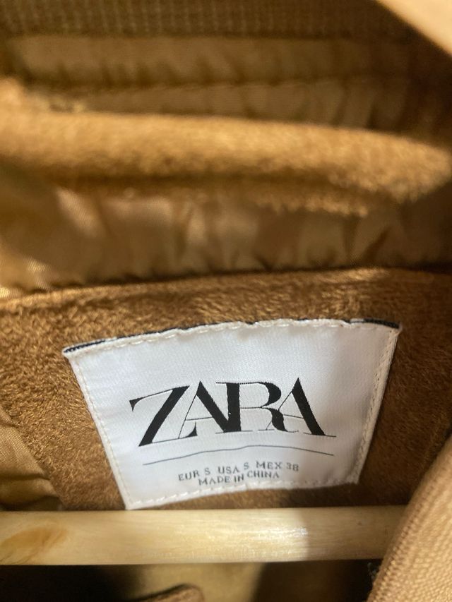 Cazadora Zara Marrón Suede