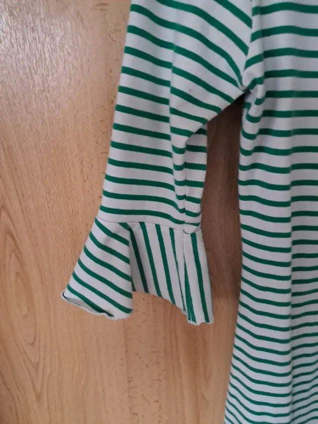 Vestido Lois Rayas Verde Talla S