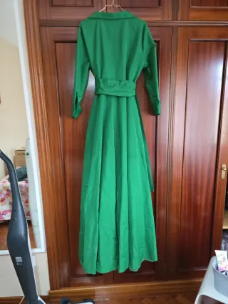 Vestido fiesta verde Corte Inglés XL