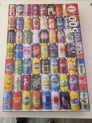Puzzle Educa Latas del Mundo 500 Piezas. Nuevo.
