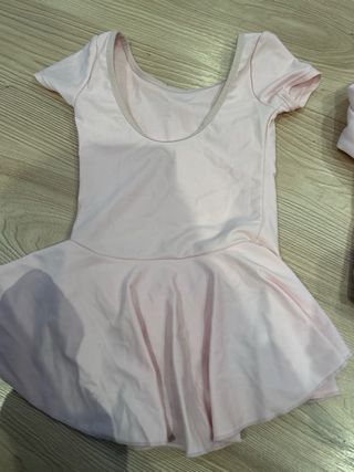 Conjunto ballet rosa, talla 6