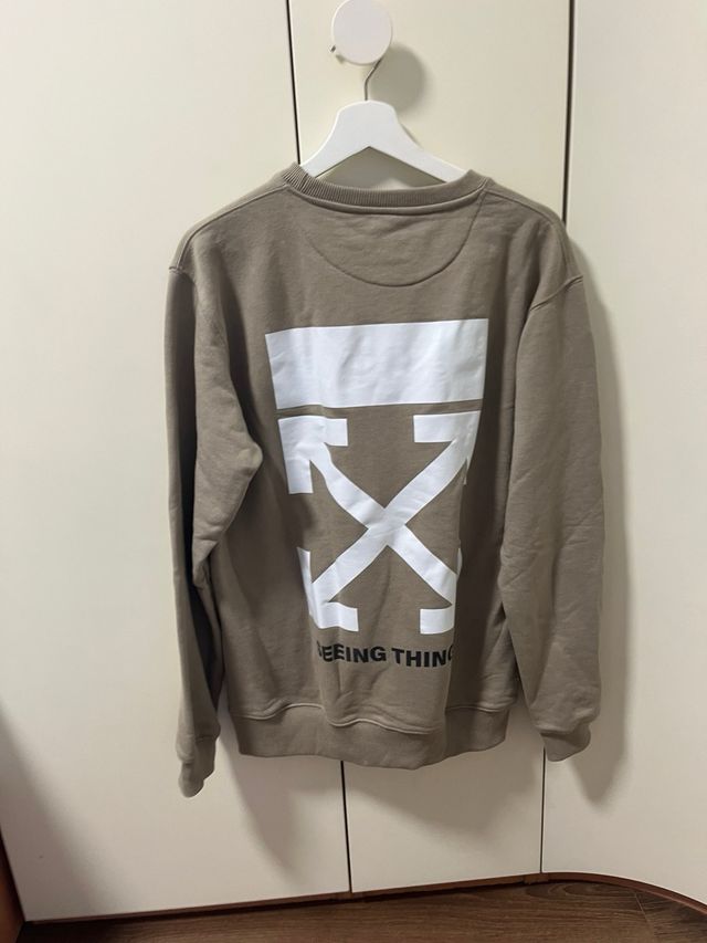 Sudadera Off-White Marrón
