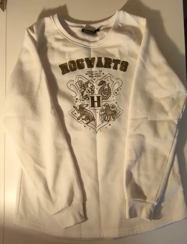Sudadera Hogwarts Blanca