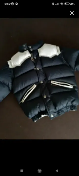 Chaqueta Plumas Verlac Negra y Blanca