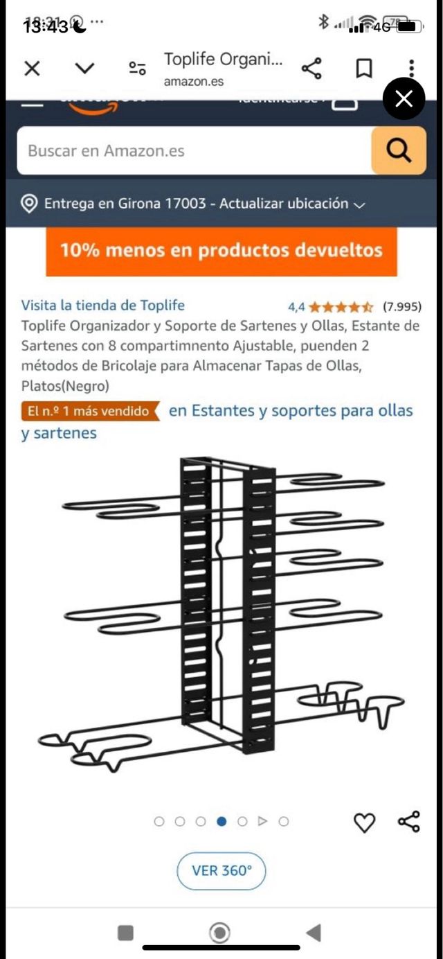 Organizador de Sartenes y Ollas Toplife