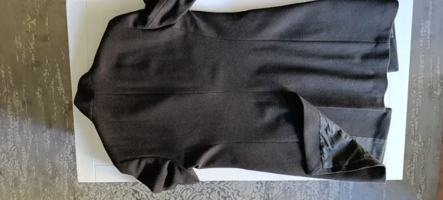 Abrigo Mango verde cuello chimenea