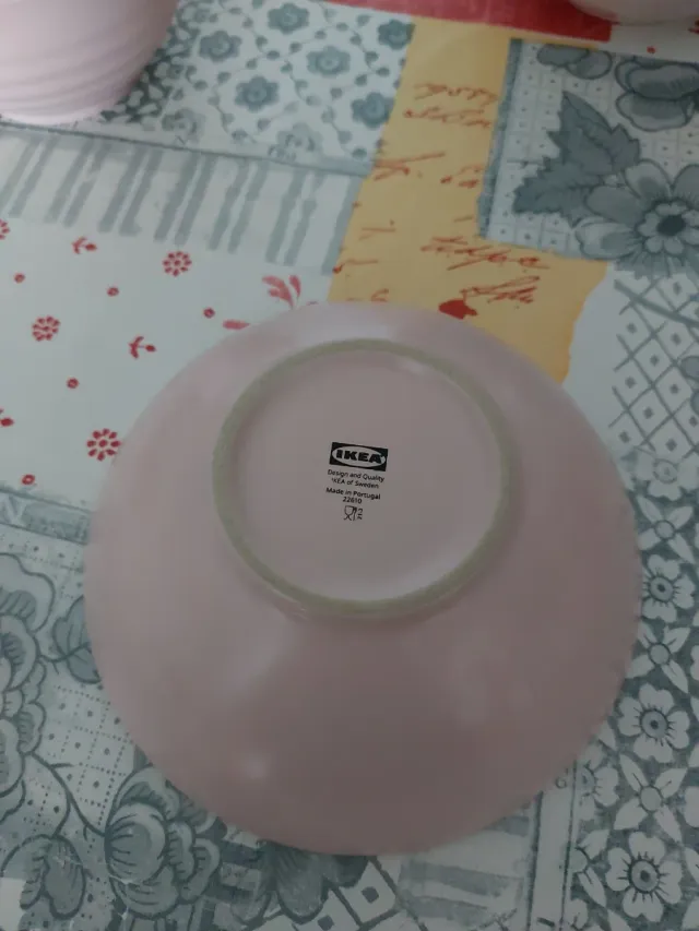 5 cuencos Ikea rosas
