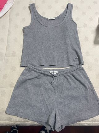 Pijama Mango Teen Gris Talla S Niña