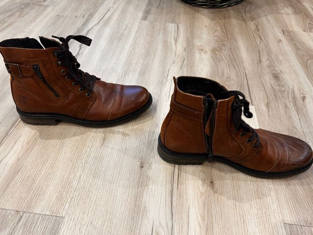 Botas de piel Emmshu Talla 42