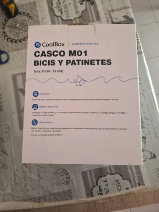 Casco CoolBox M01 Talla M + Mochila Manillar