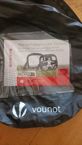 Portería fútbol pop-up para niños