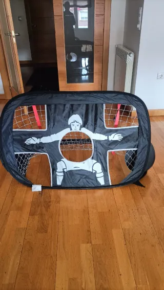 Portería fútbol pop-up para niños
