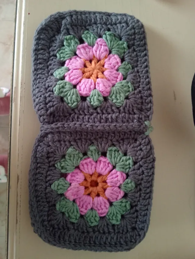 Neceser tejido a mano