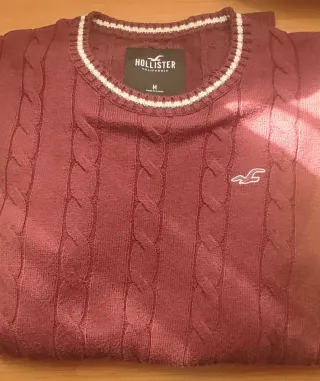 Jersey Hollister Hombre Talla M Rojo