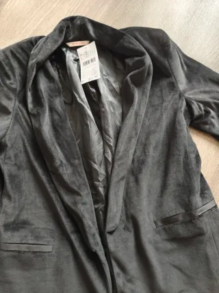 Americana terciopelo negra talla S nueva