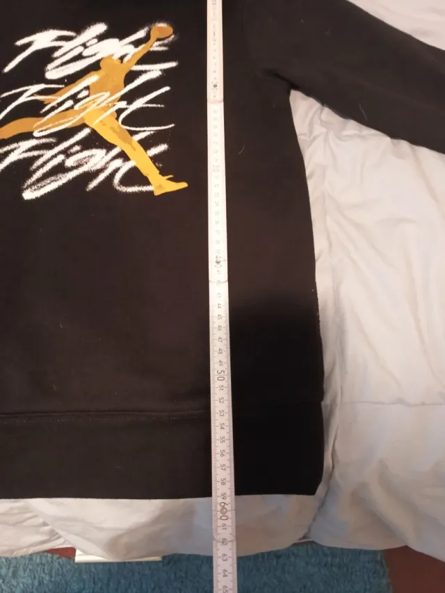 Sudadera Niñ@ Jordan Negra Logo Dorado.T 12-13