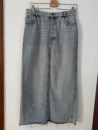 Falda vaquera larga