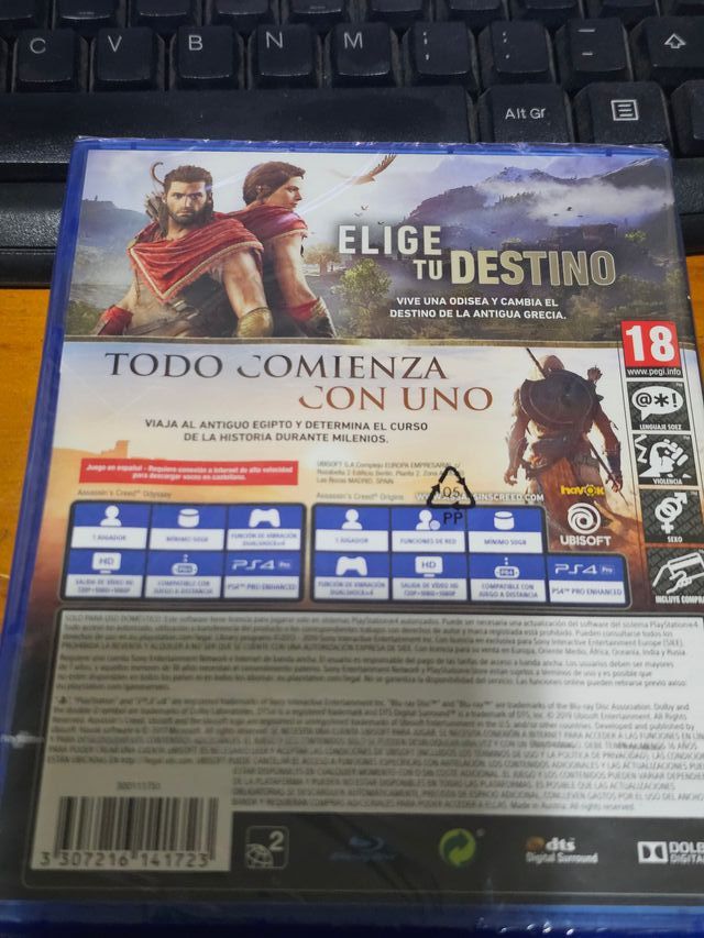 PS4 Assassin's Creed Origins + Odyssey (SIN ABRIR)