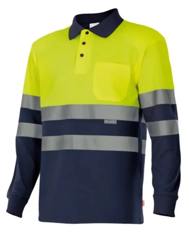 Polo Alta Visibilidad Manga Larga