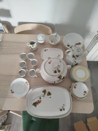 Vajilla de porcelana antigua marca Porzellan