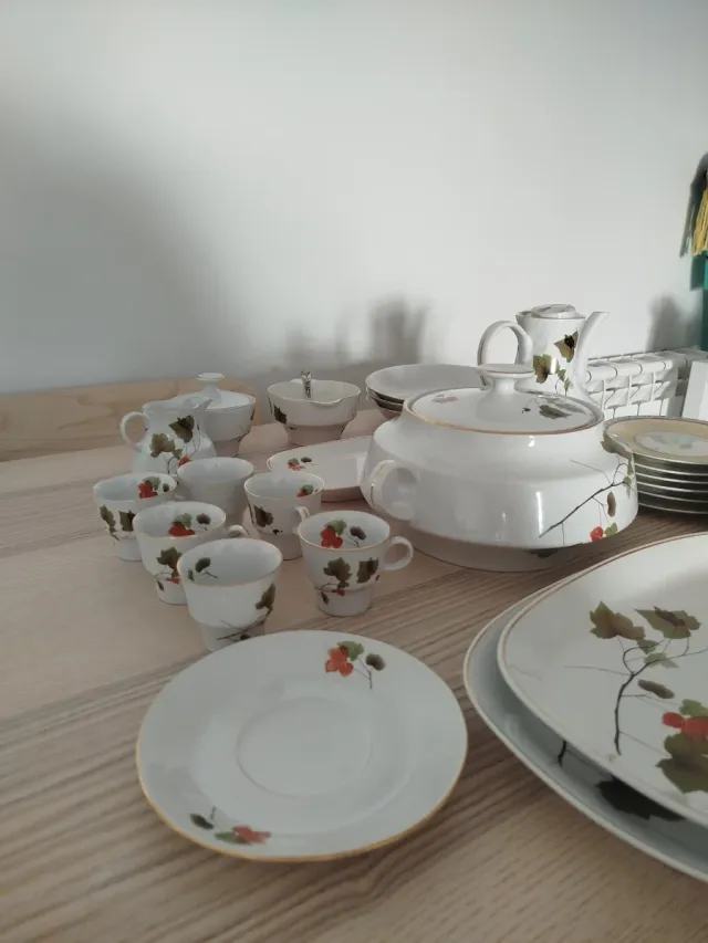 Vajilla de porcelana antigua marca Porzellan