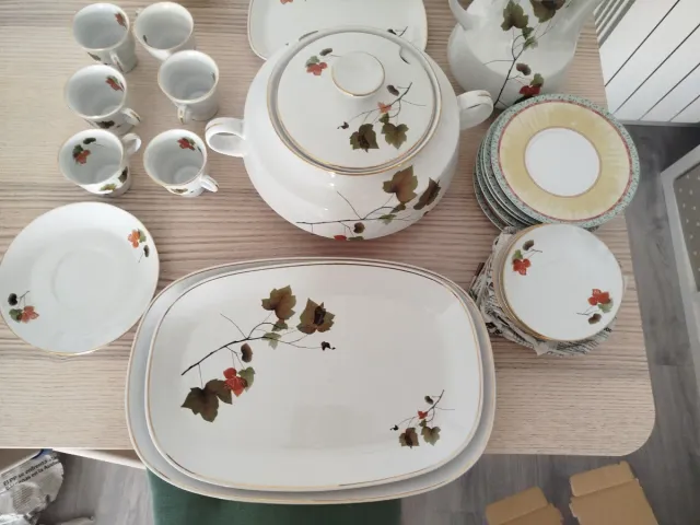 Vajilla de porcelana antigua marca Porzellan