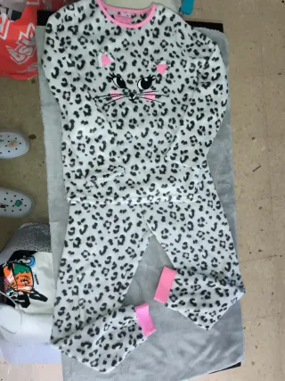 Pijama niña estampado gato Talla 9/10