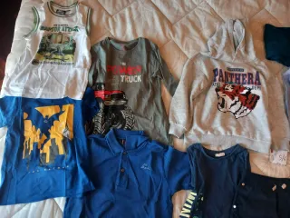 Lotto abbigliamento 10 capi bambino 5/6 anni ovs