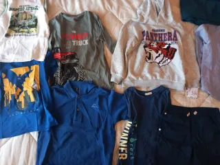 Lotto abbigliamento 10 capi bambino 5/6 anni ovs